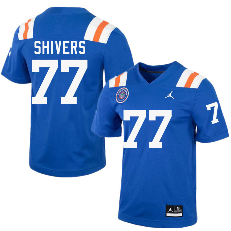 Stephon Shivers Florida Jersey,Florida Gators #77 Stephon Shivers Uniforms,Jersey Youth-Throwback Royal